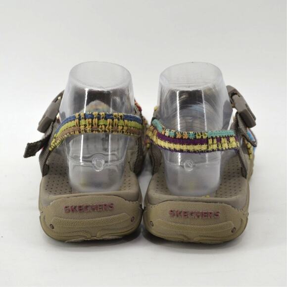 Skecher Reggae Sew Me Taupe Sandals Sz 9 Womens Strappy Tan - Picture 8 of 13